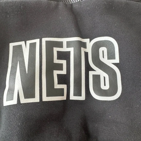 Jordan, Black Brooklyn nets , hoodie men’s medium - Picture 7 of 7